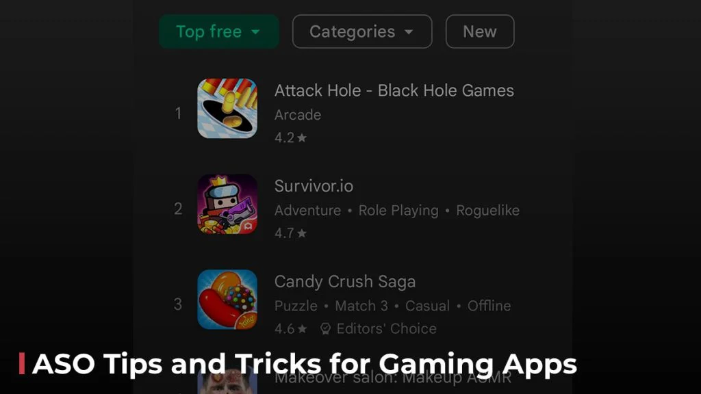 ASO Tips for Gaming Apps