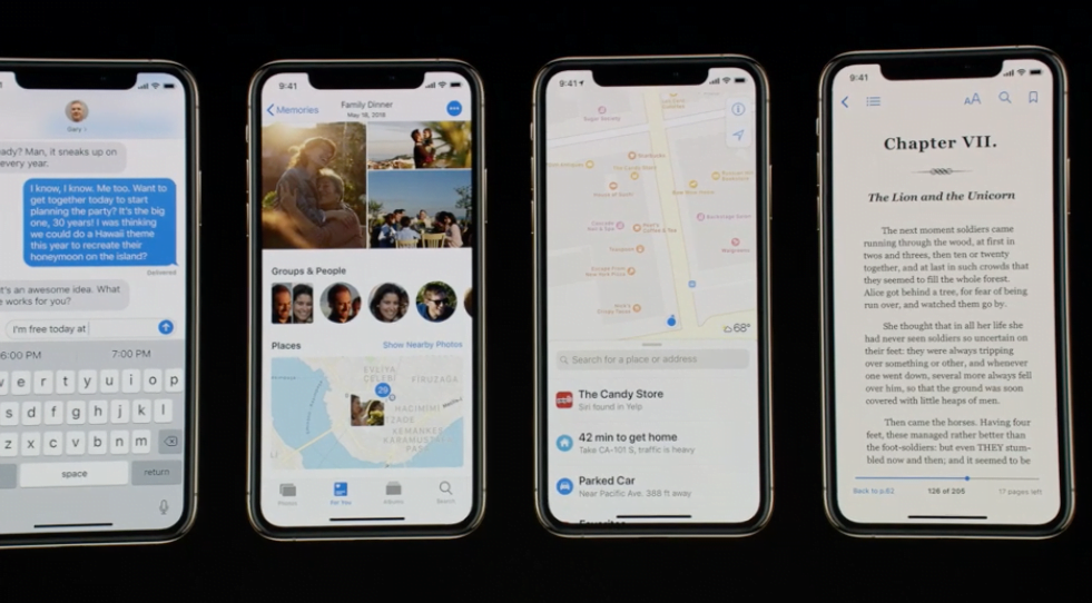 iPhone XS Notch iphone screen notch 2018