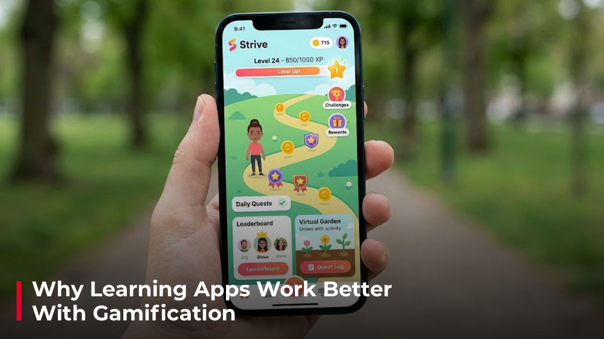 Image showing a gamification app on a phone